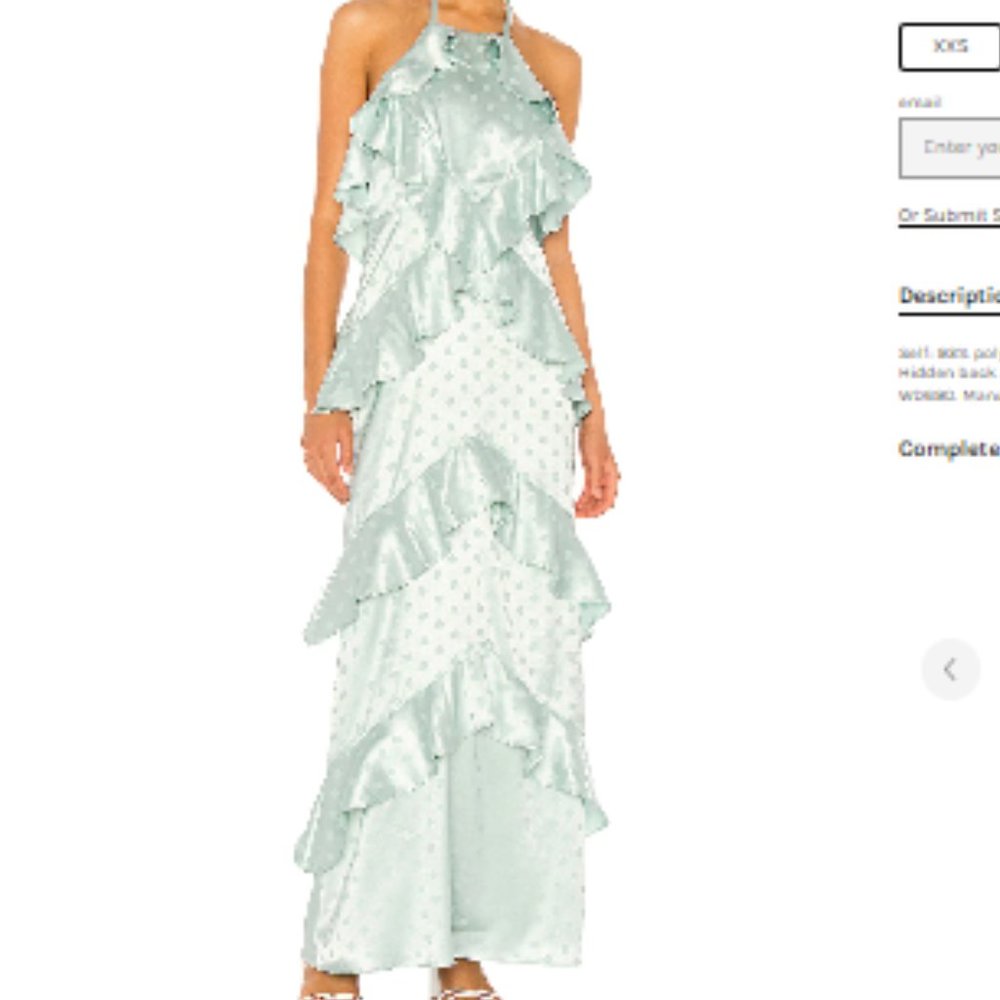 X REVOLVE BRIGITA DRESS IN MINT